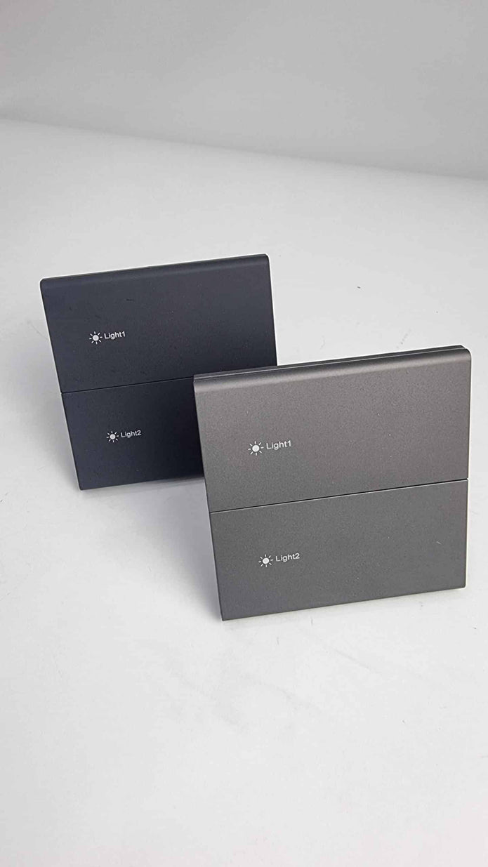 2 Gang Nova Type 2 Zigbee Switch – Curved Edge