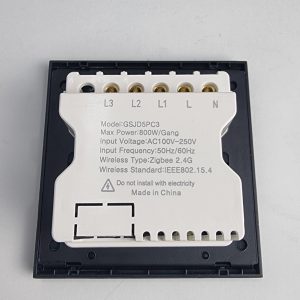 3 Gang Nova Type 2 Zigbee Switch – Curved Edge