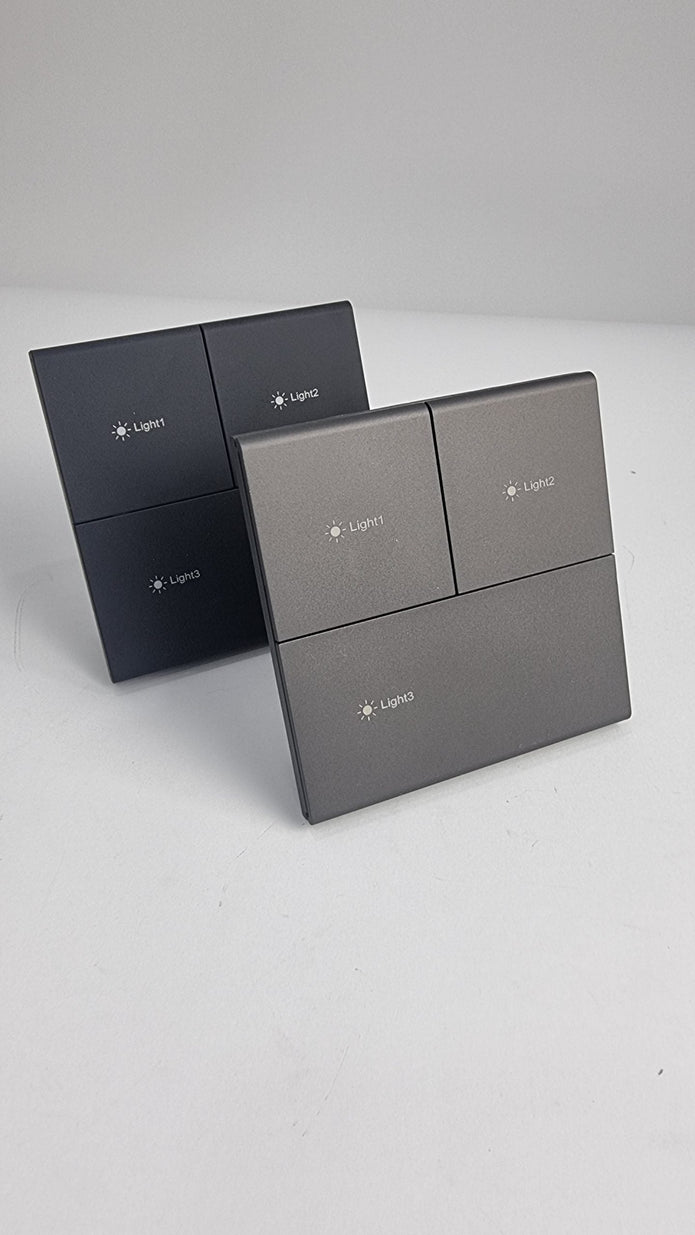 3 Gang Nova Type 2 Zigbee Switch – Curved Edge